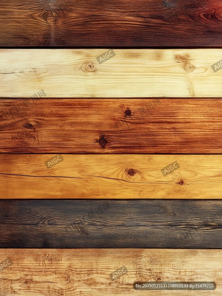 多种颜色木板木材