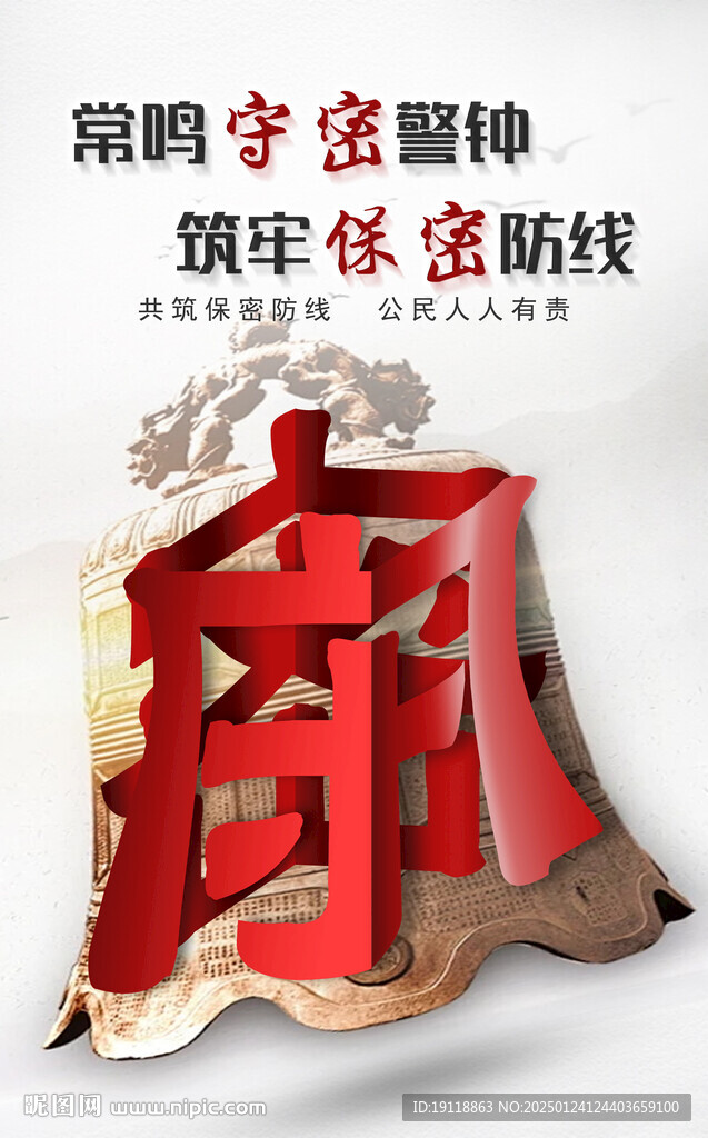 保密海报