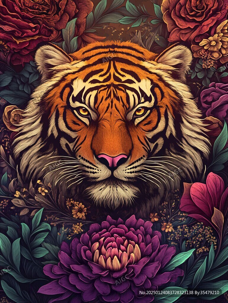 高端虎年插画