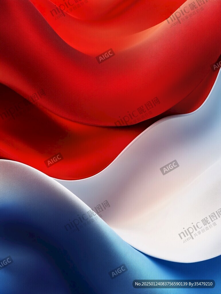 简约大气红色蓝色
