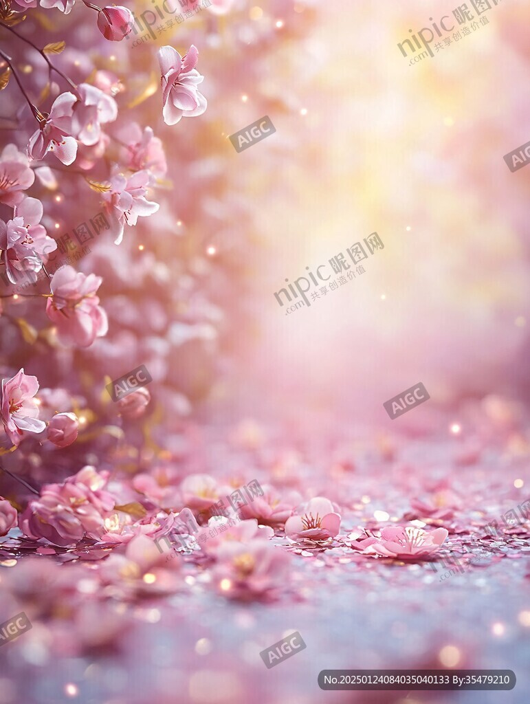 散落的花瓣浪漫唯美
