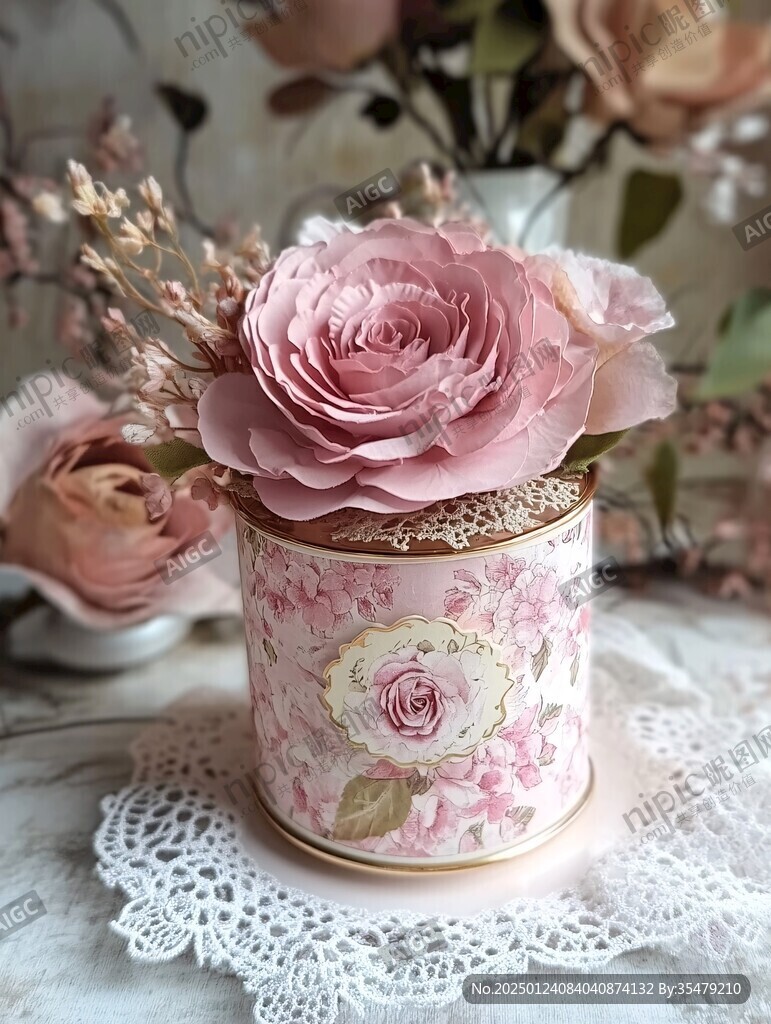 玫瑰花糖果盒