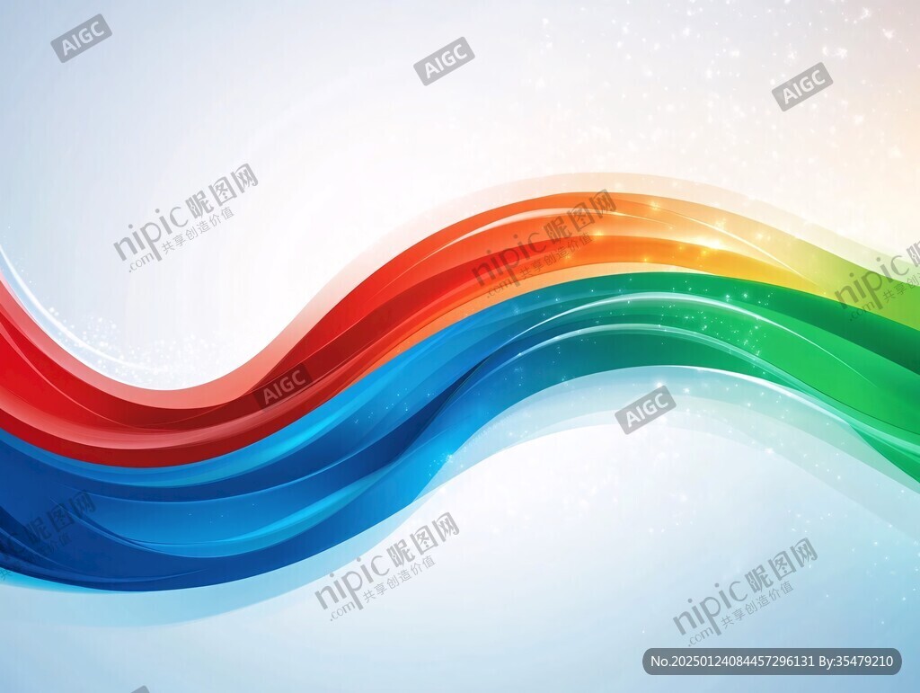 炫彩流线展板