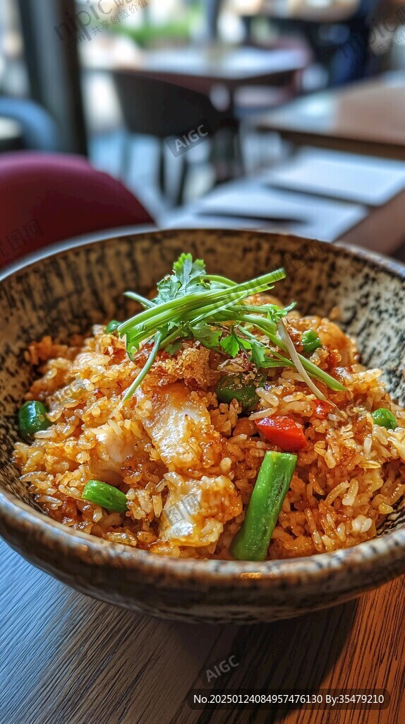 木桶酱油炒饭食品食谱