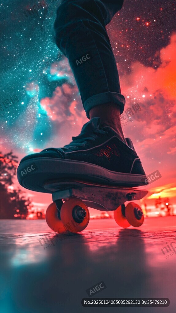 夜下滑冰