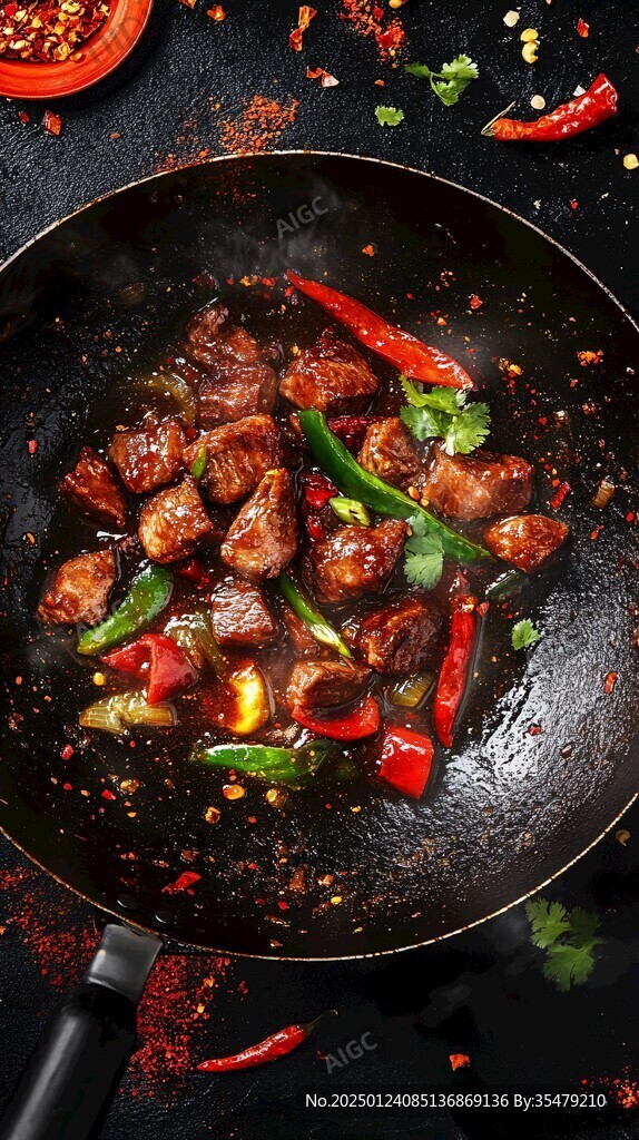 辣炒牛肉爆炒牛肉绿色
