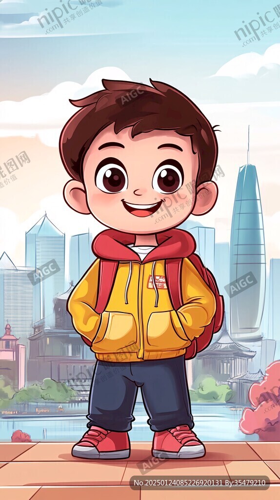 背书包的小朋友