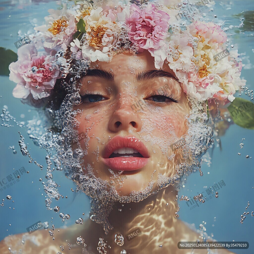 水中美女