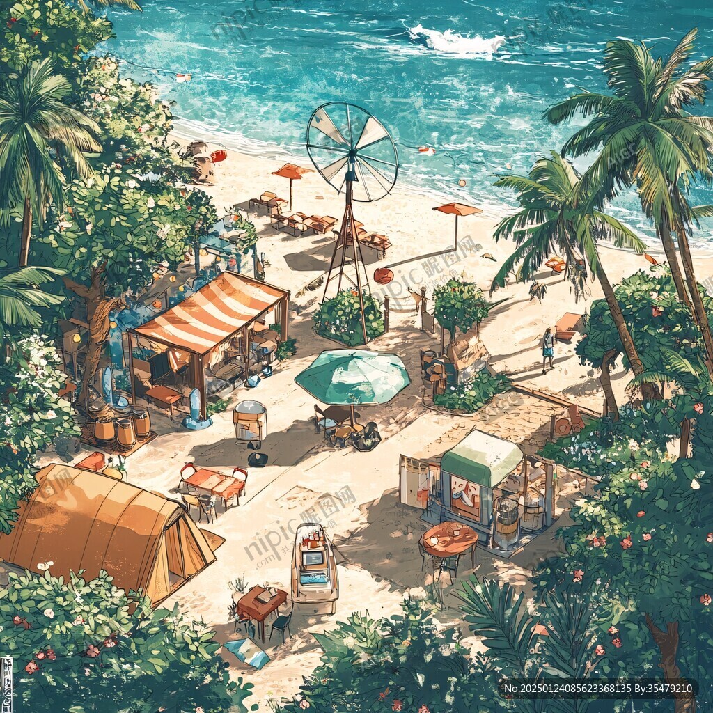 海边生活场景