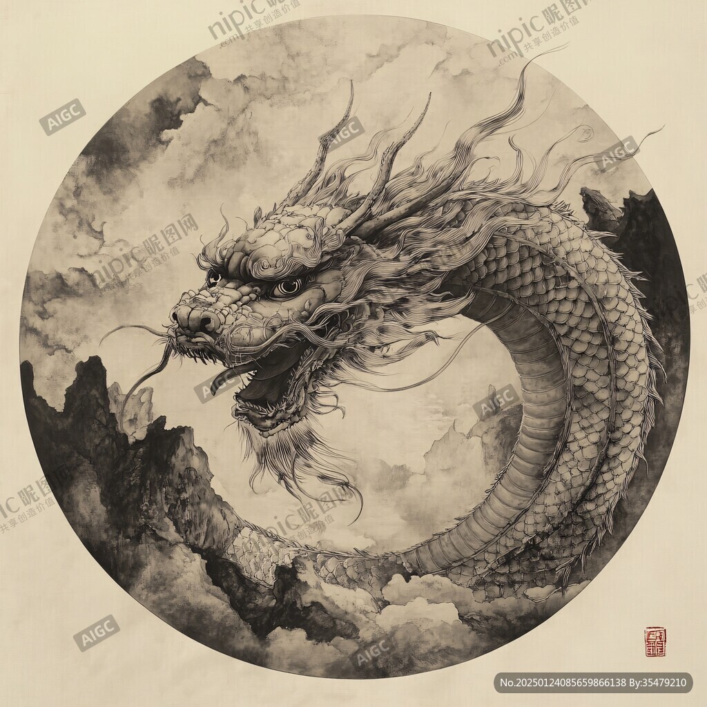 工笔龙