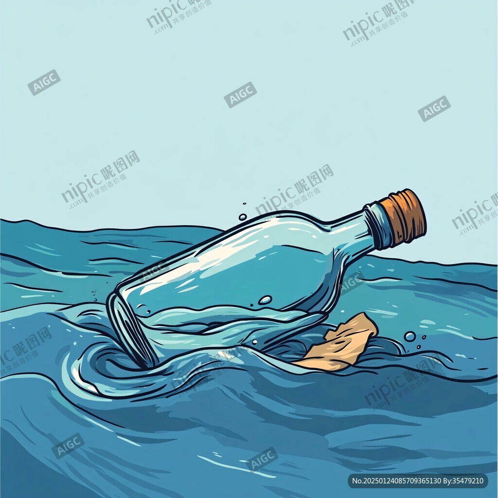 矿泉水插画