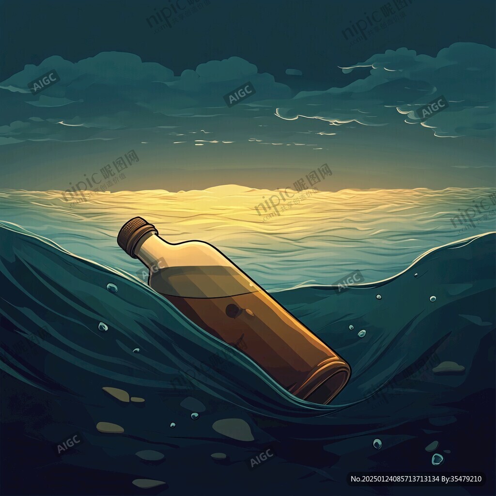 矿泉水插画