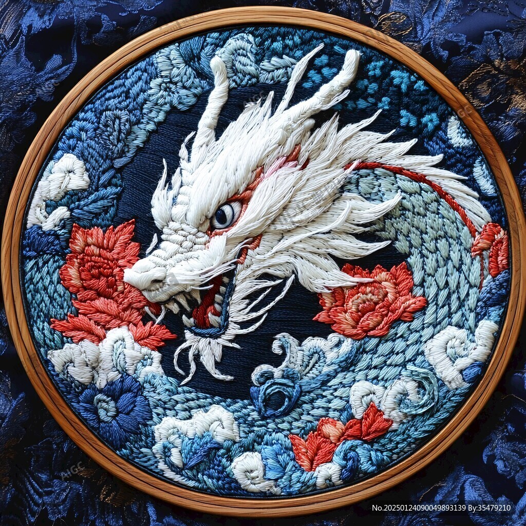 金龙手工刺绣