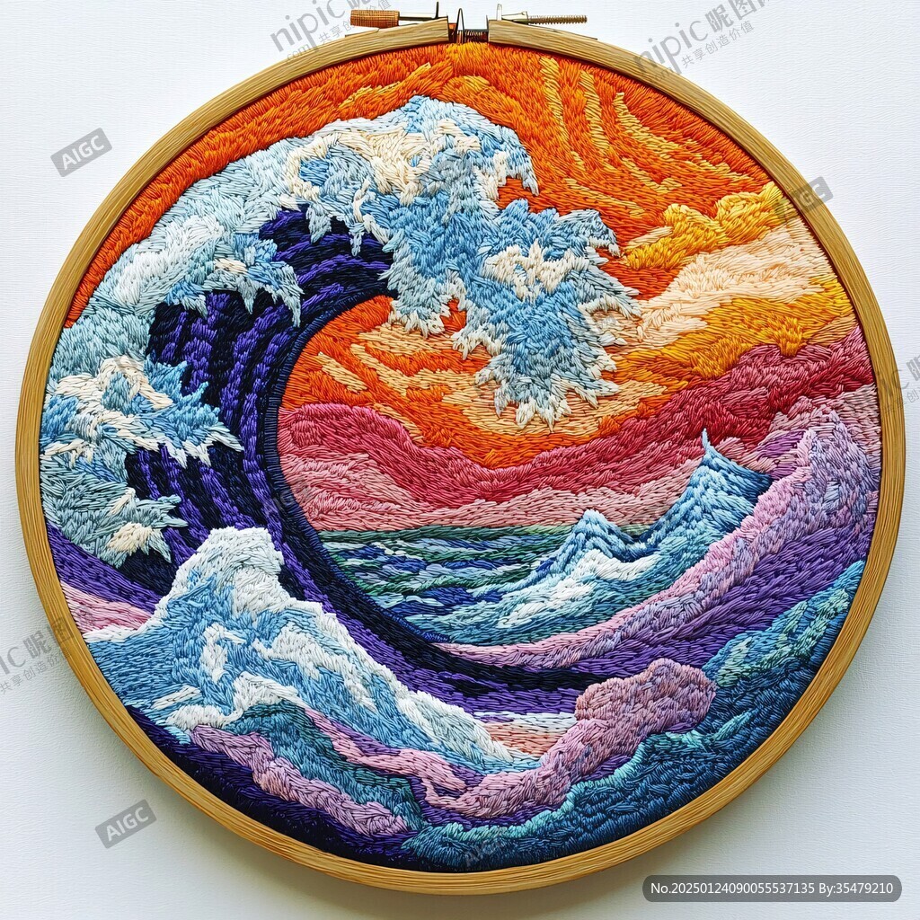 圆形浮雕画