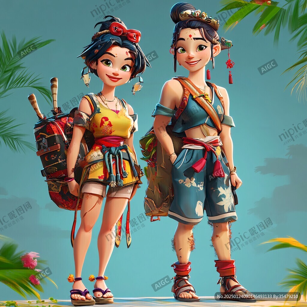 q版黎族男孩