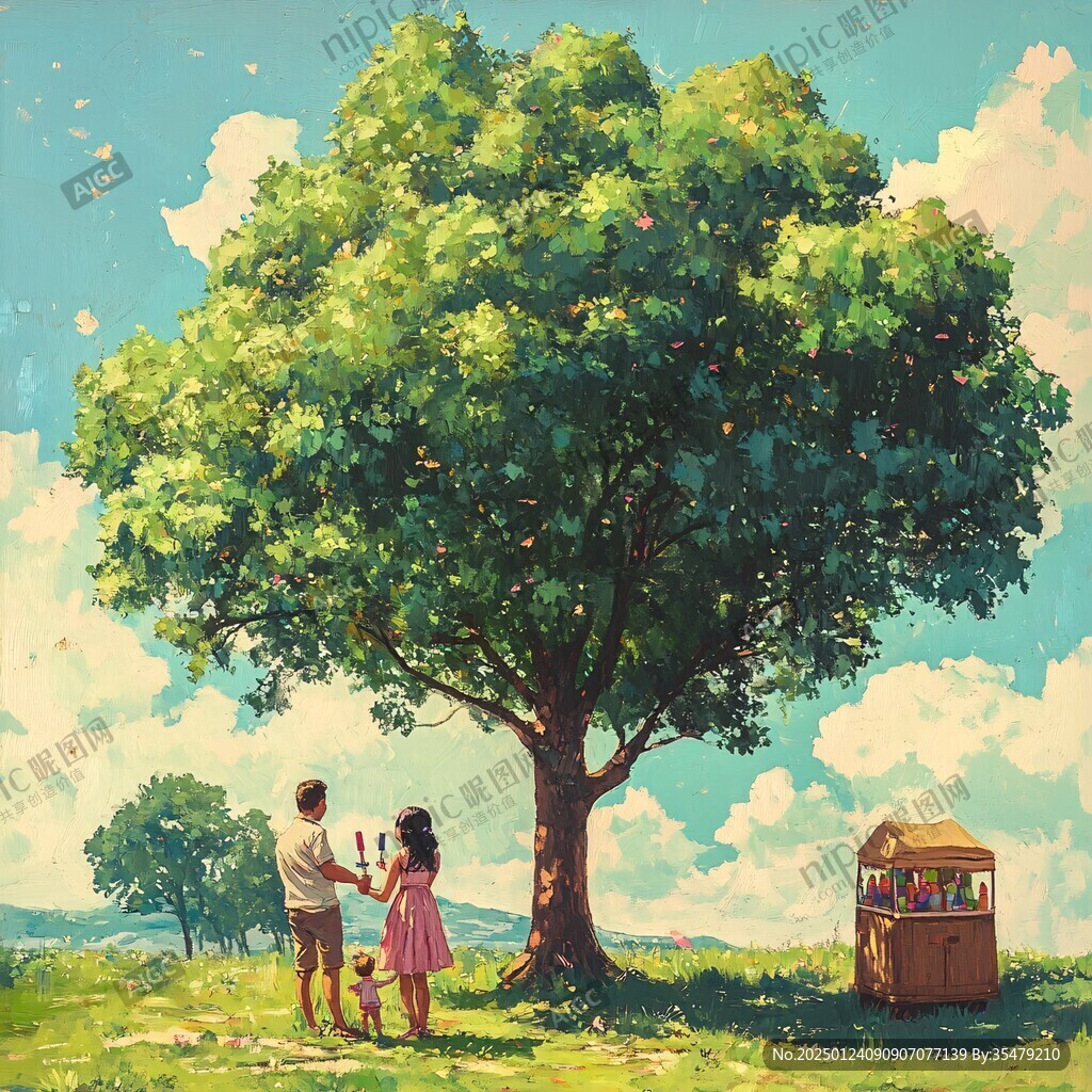梦幻儿童插画超治愈