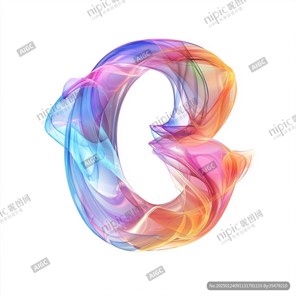 抽象英文字母q
