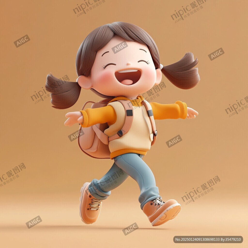 背书包的小朋友