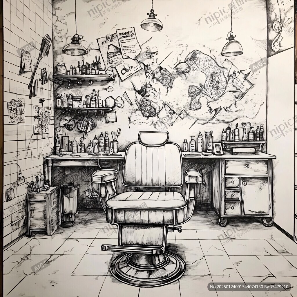 理发店图纸