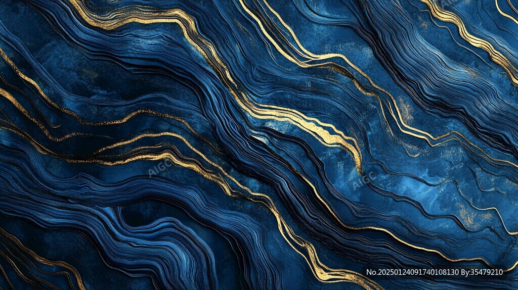 金色抽象流体纹理背景