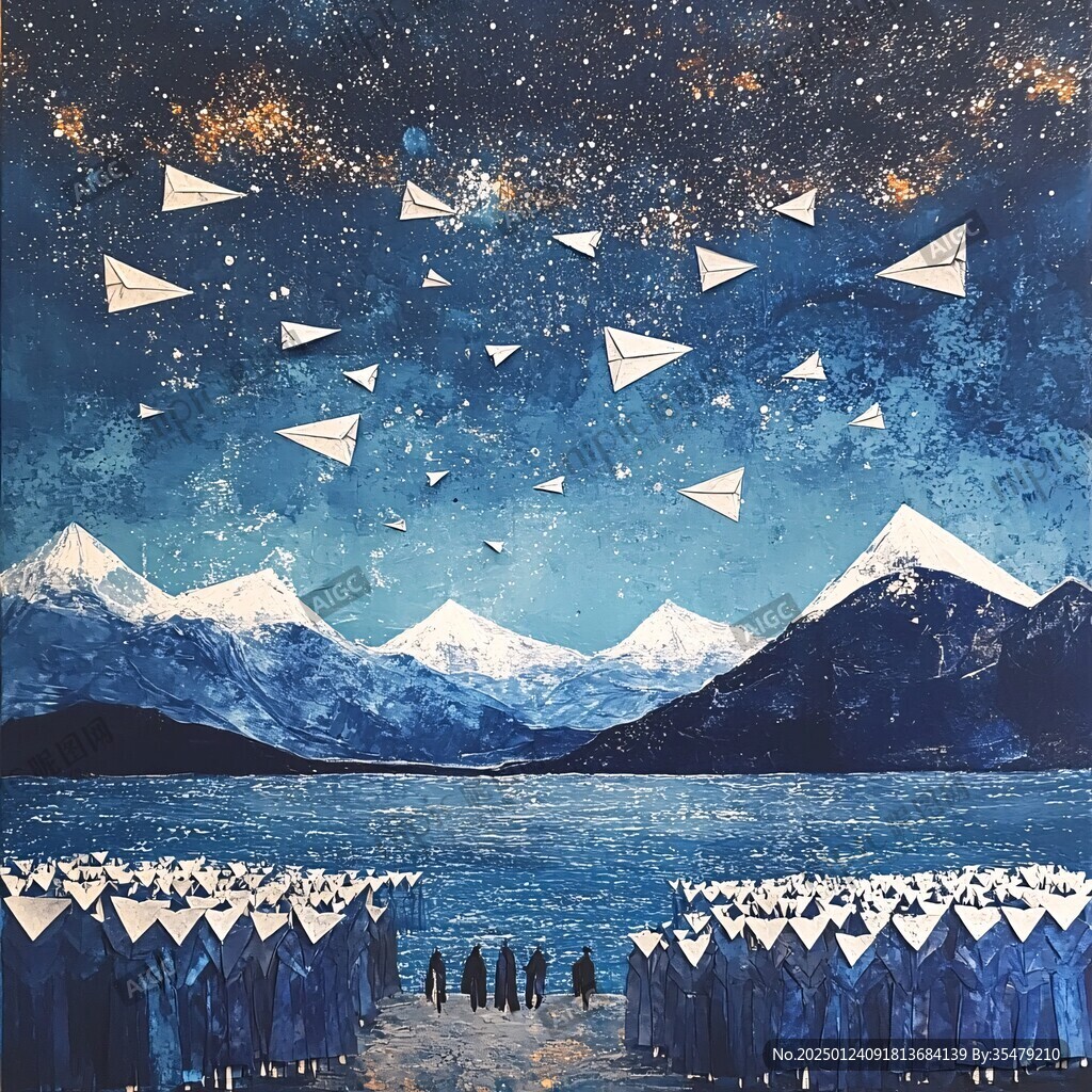 抽象写意星辰大海