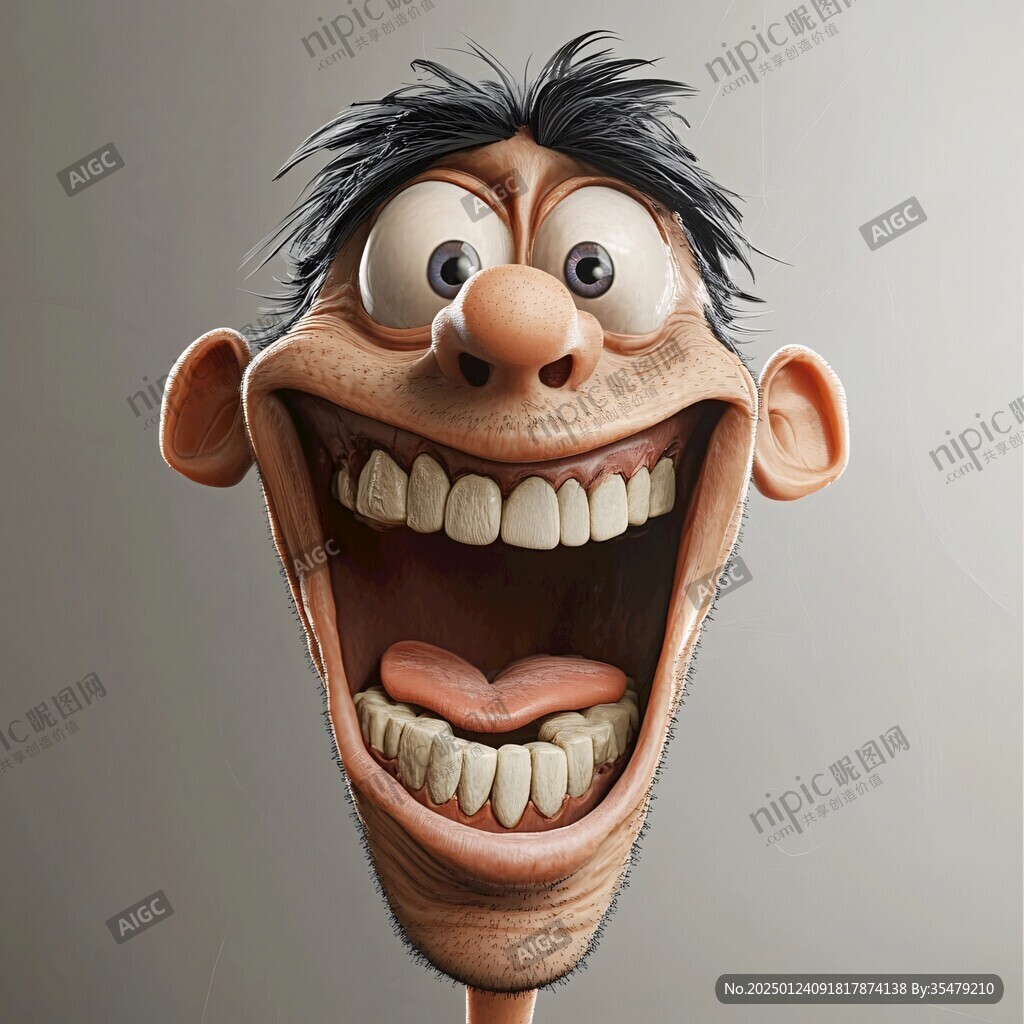 卡通写实漫画人物