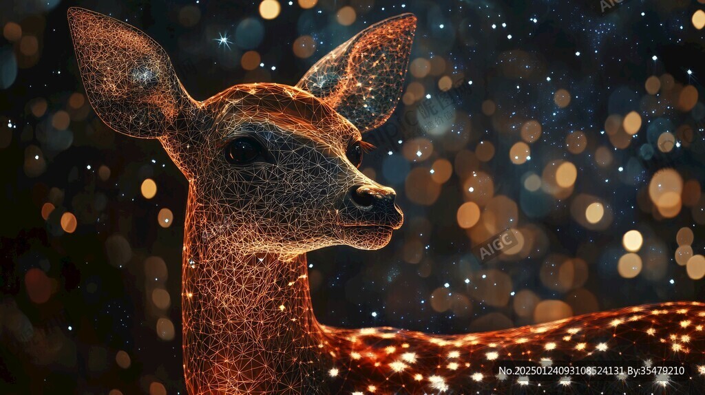 唯美梦幻鹿