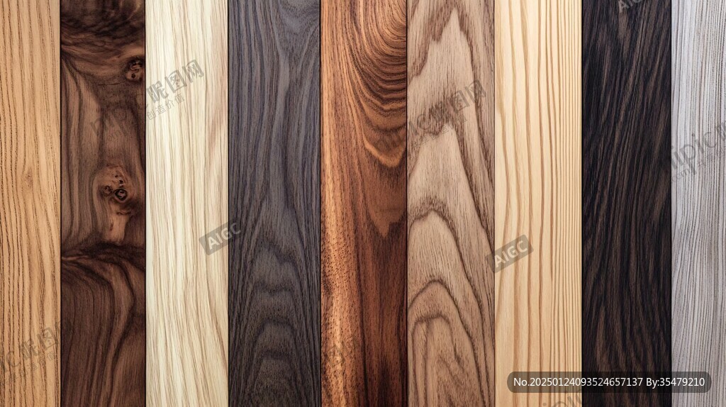 多种颜色木板木材