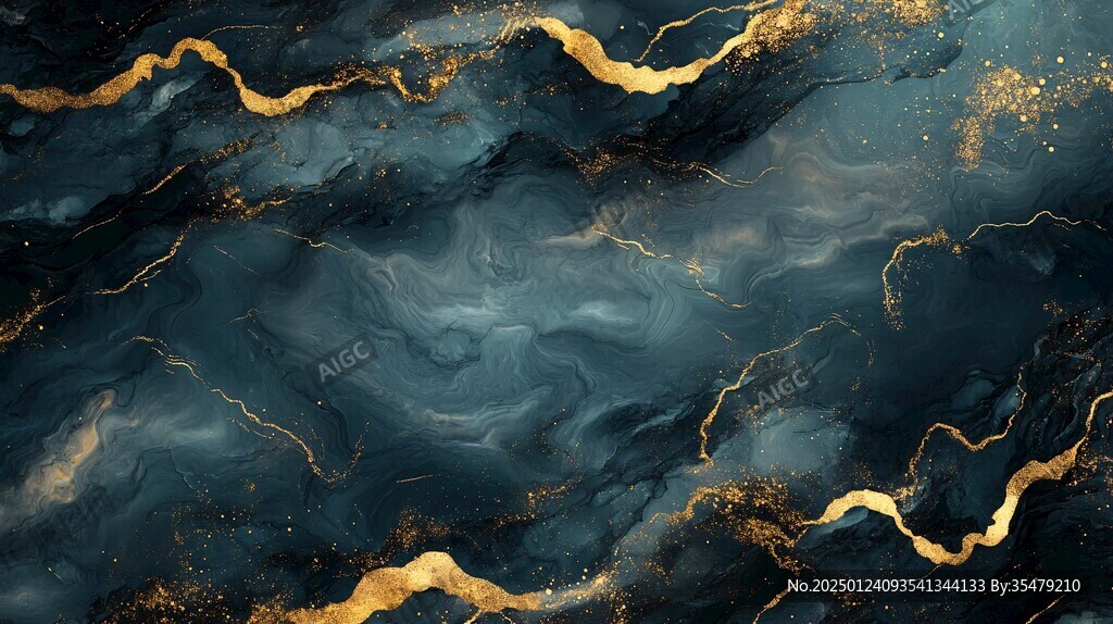 极简风格流彩画