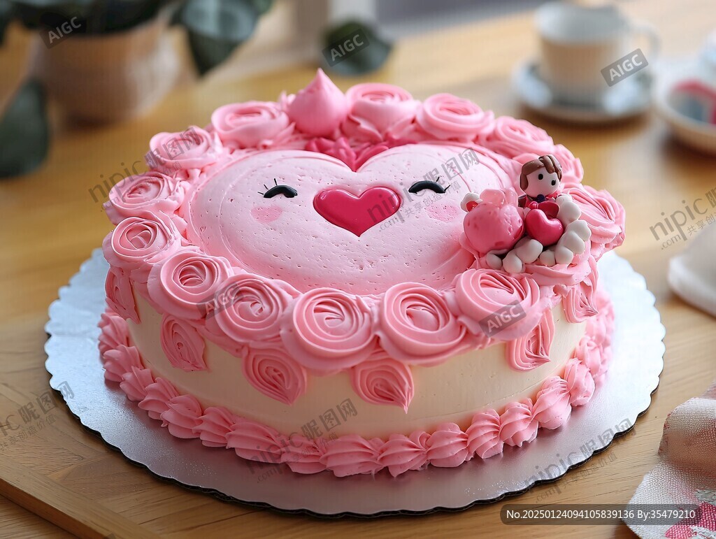 情人节蛋糕生日蛋糕