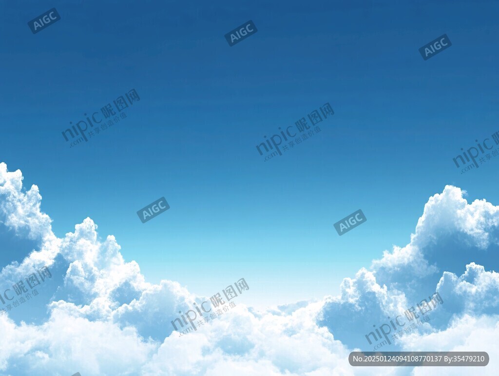 3d云蓝天白云