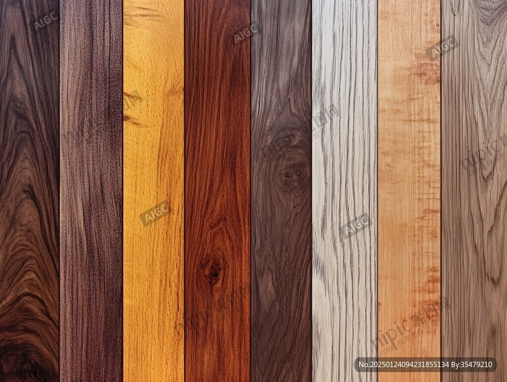 多种颜色木板木材