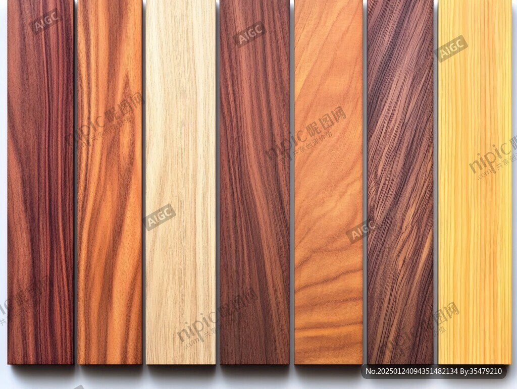 多种颜色木板木材