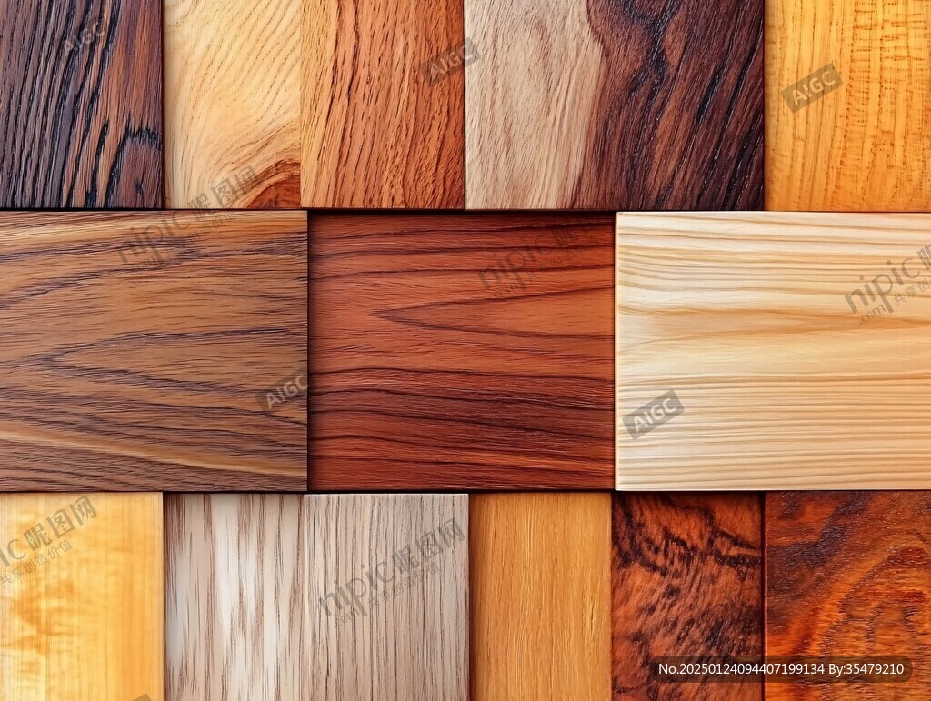 多种颜色木板木材