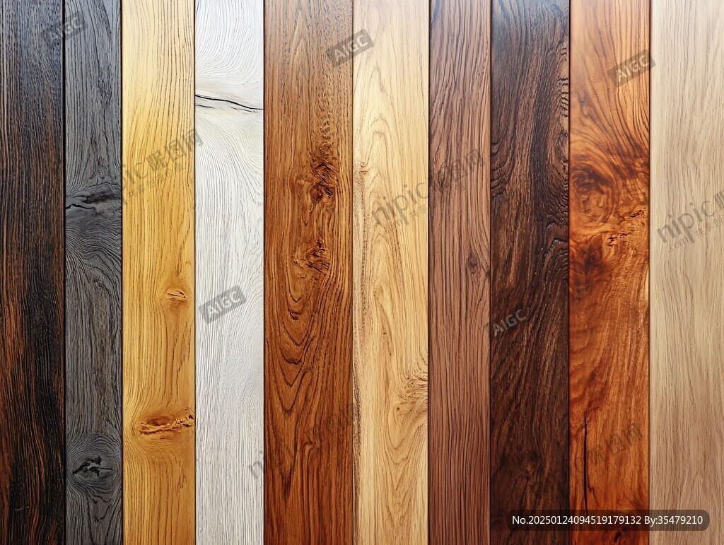 多种颜色木板木材