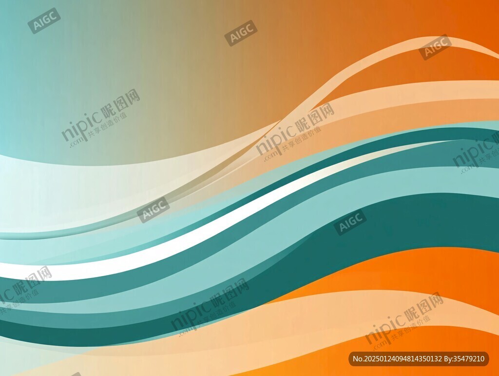 简洁大气拼色曲线纹理