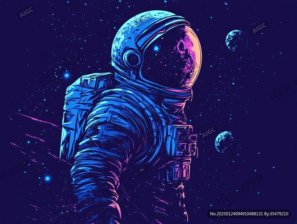 宇航员插画