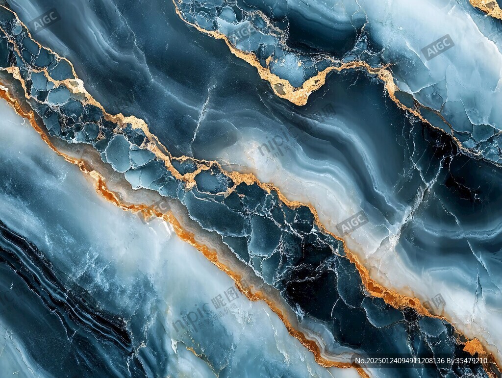 蓝色玛瑙石艺术背景