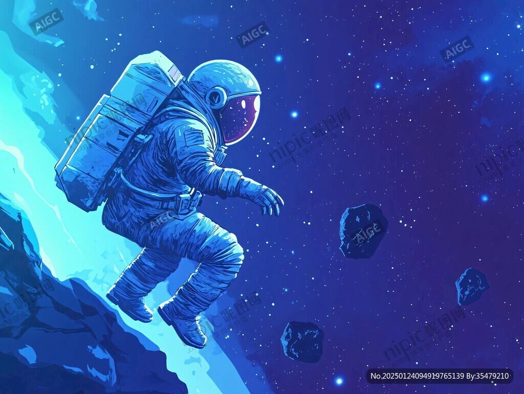宇航员插画