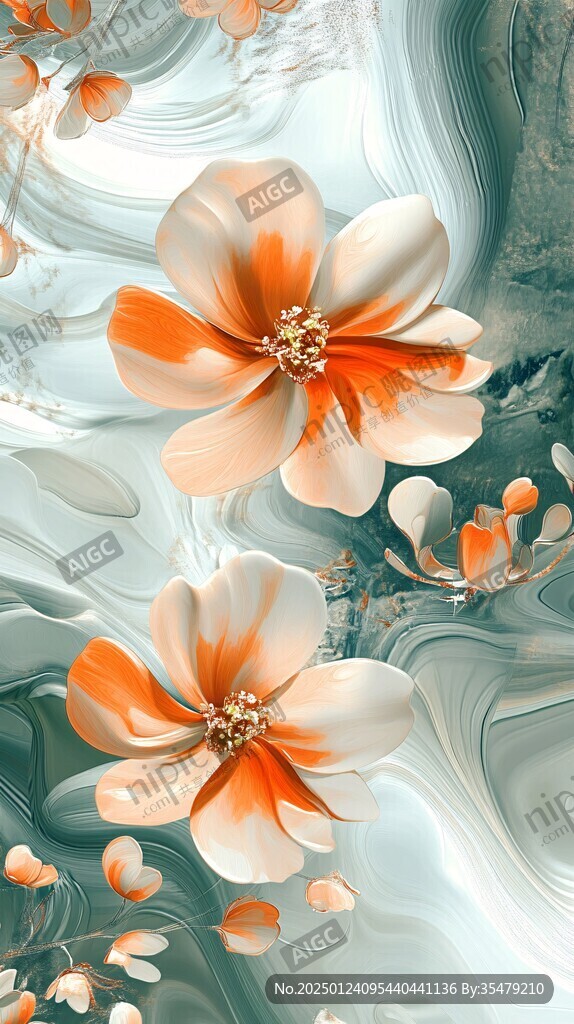 3d立体花壁纸