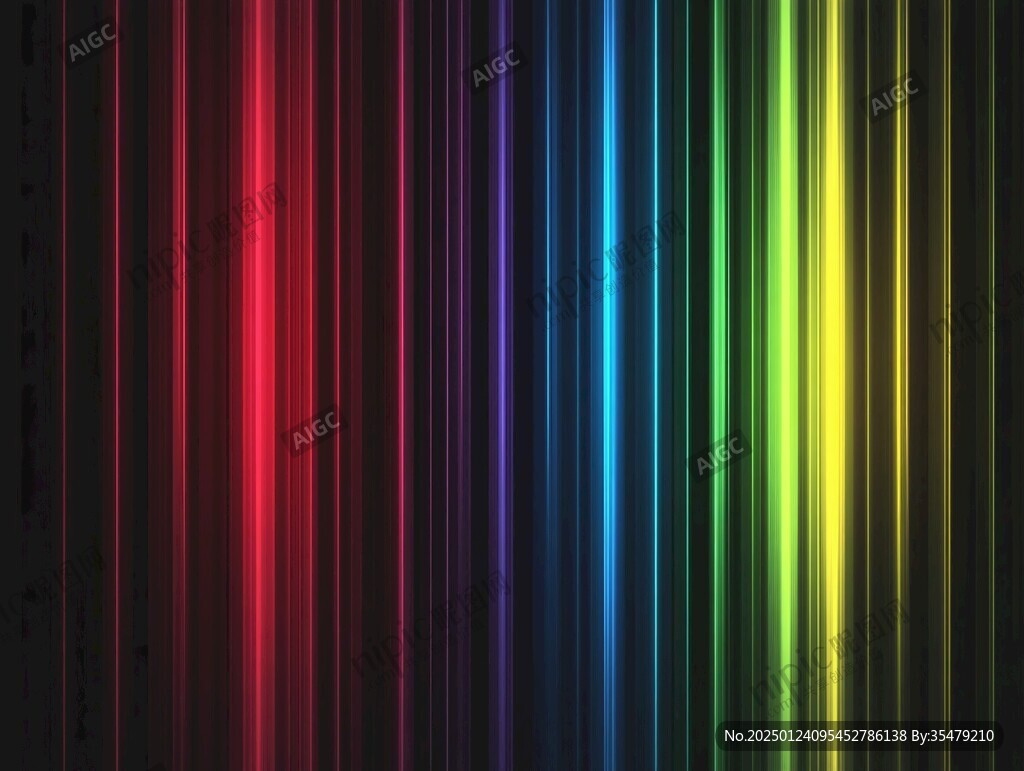 七彩绚丽渐变条纹