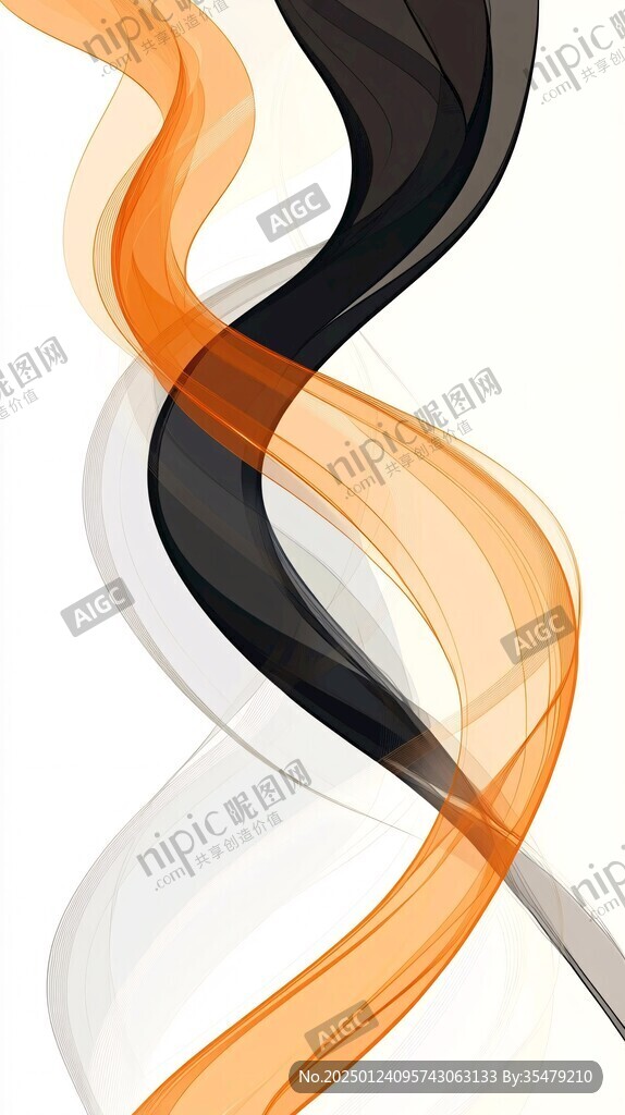 简洁大气拼色曲线纹理