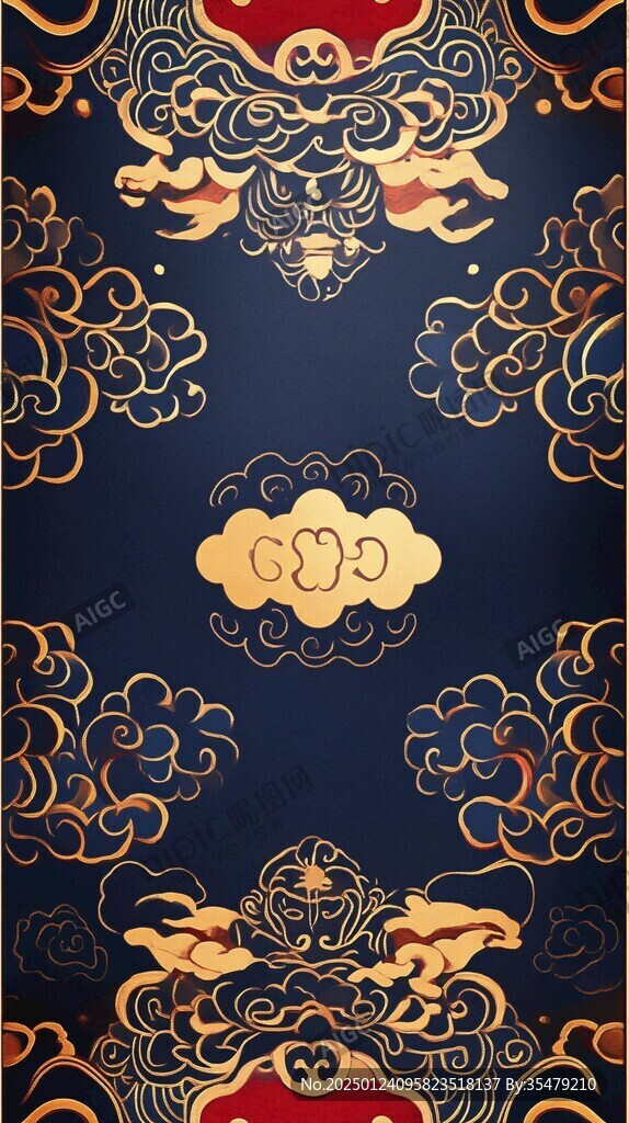 暗纹云团贵气云纹图案