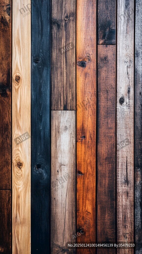 多种颜色木板木材