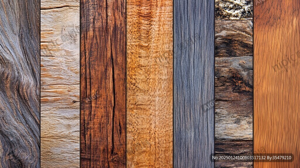 多种颜色木板木材