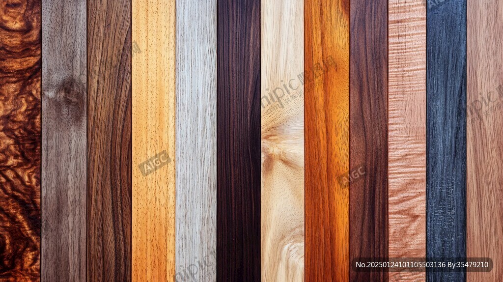 多种颜色木板木材