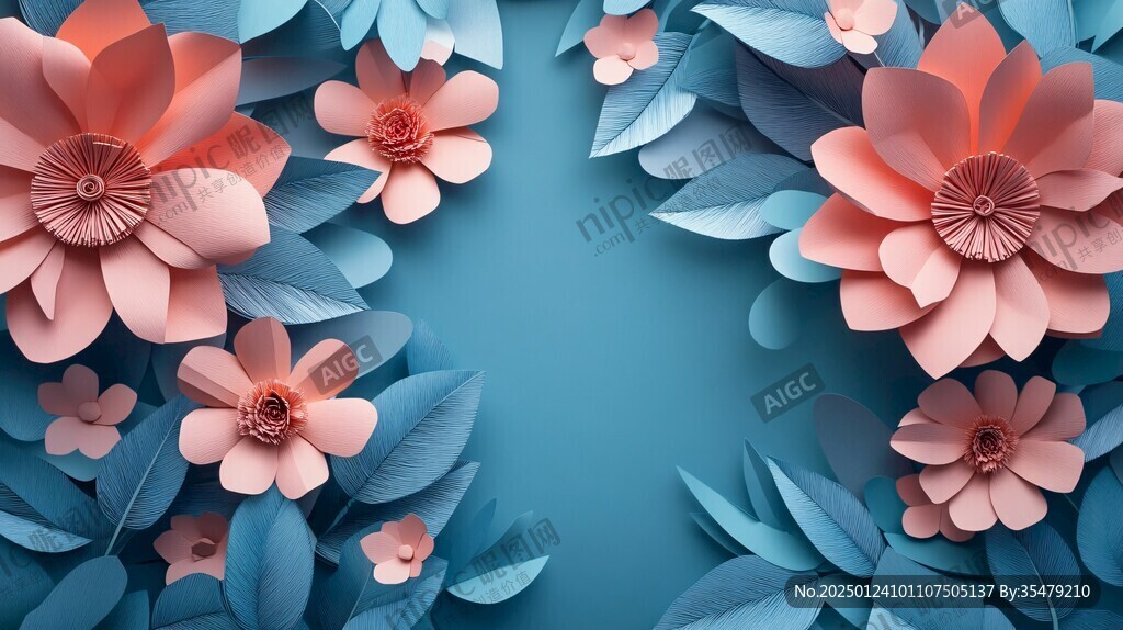 3d立体简约花
