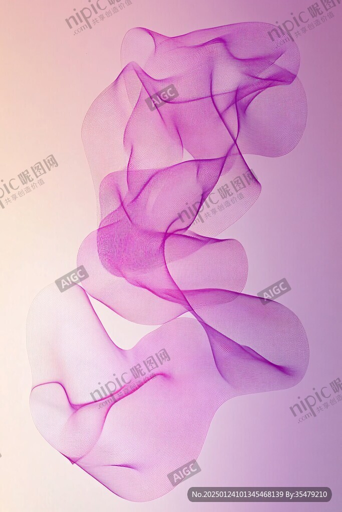 多彩曲线唯美高雅形状