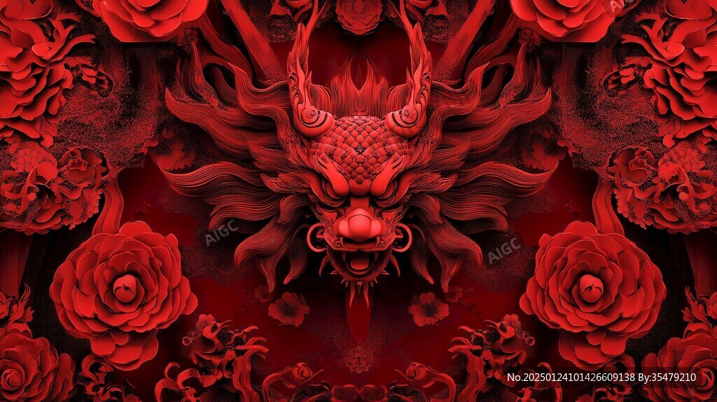 朱雀灵兽底纹