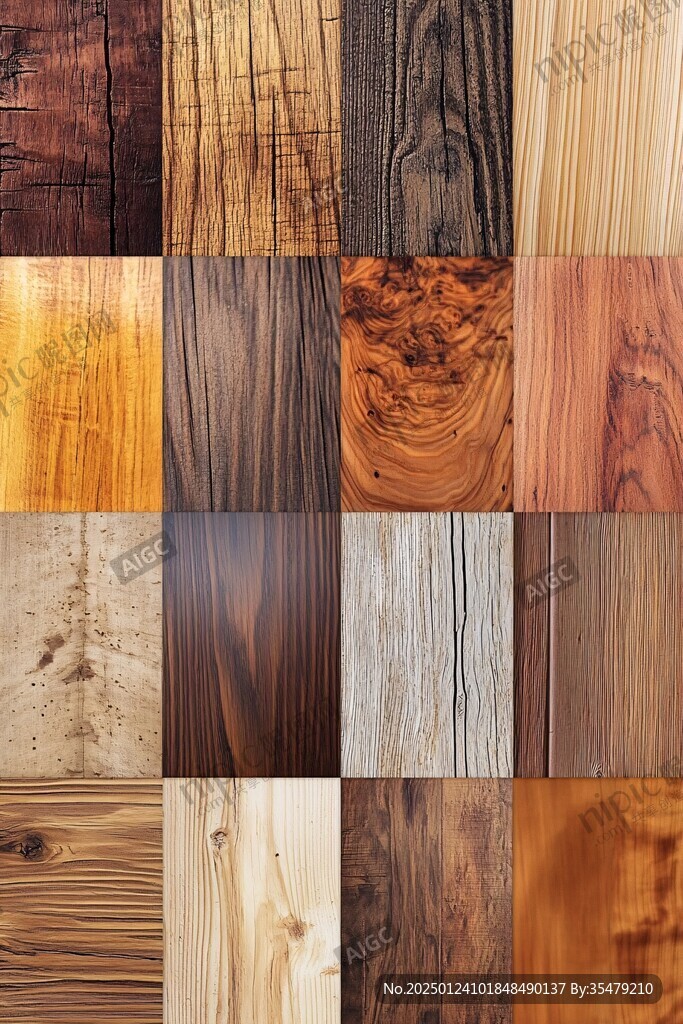 多种颜色木板木材